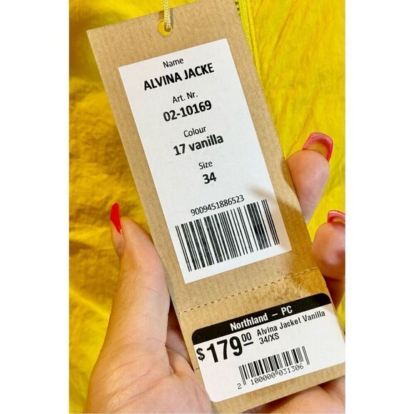 NWT Northland Alvina Waterproof Lightweight Yellow Women's Jacket Small - Picture 11 of 15